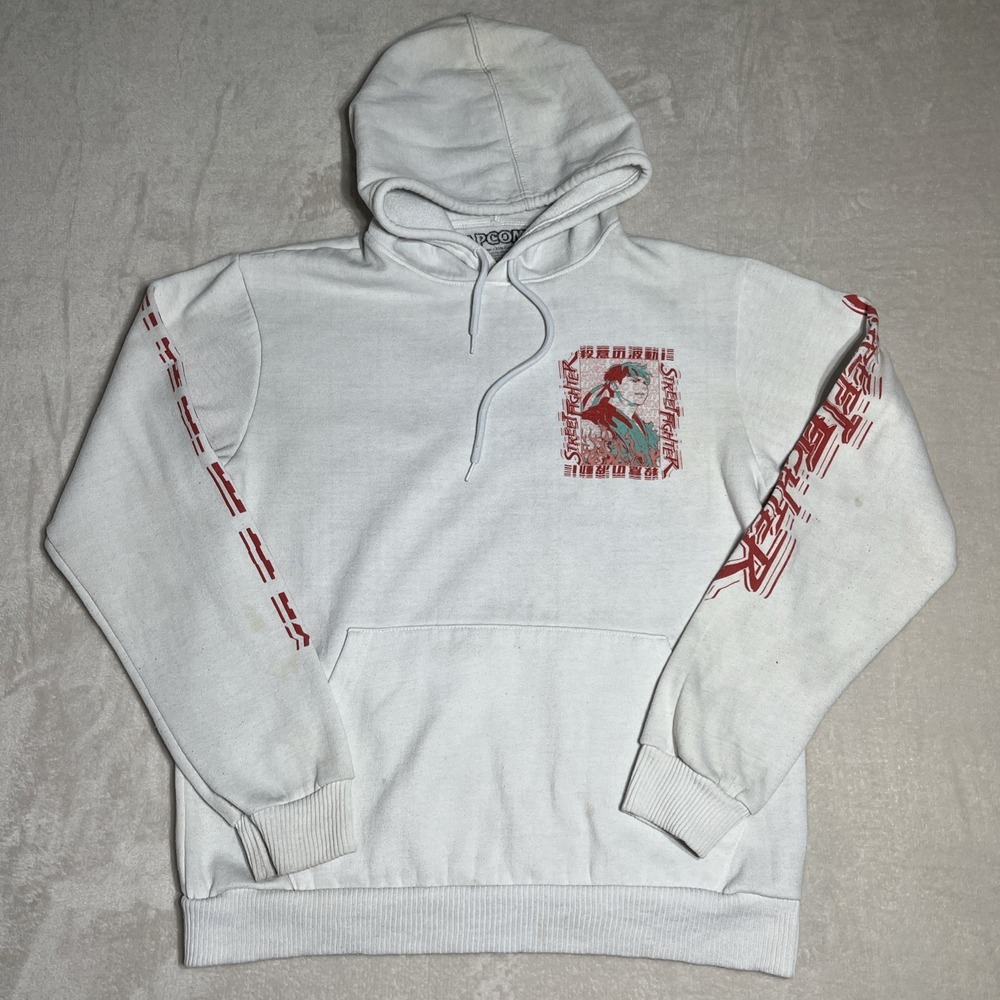 Capcom Street Fighter Hoodie Pullover Sweatshirt  Adult Small Gamers Grunge‎